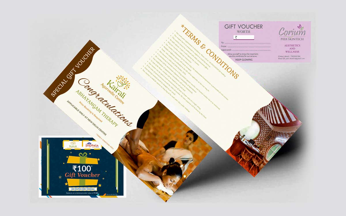 Custom Gift Voucher Printing Services in Delhi NCR