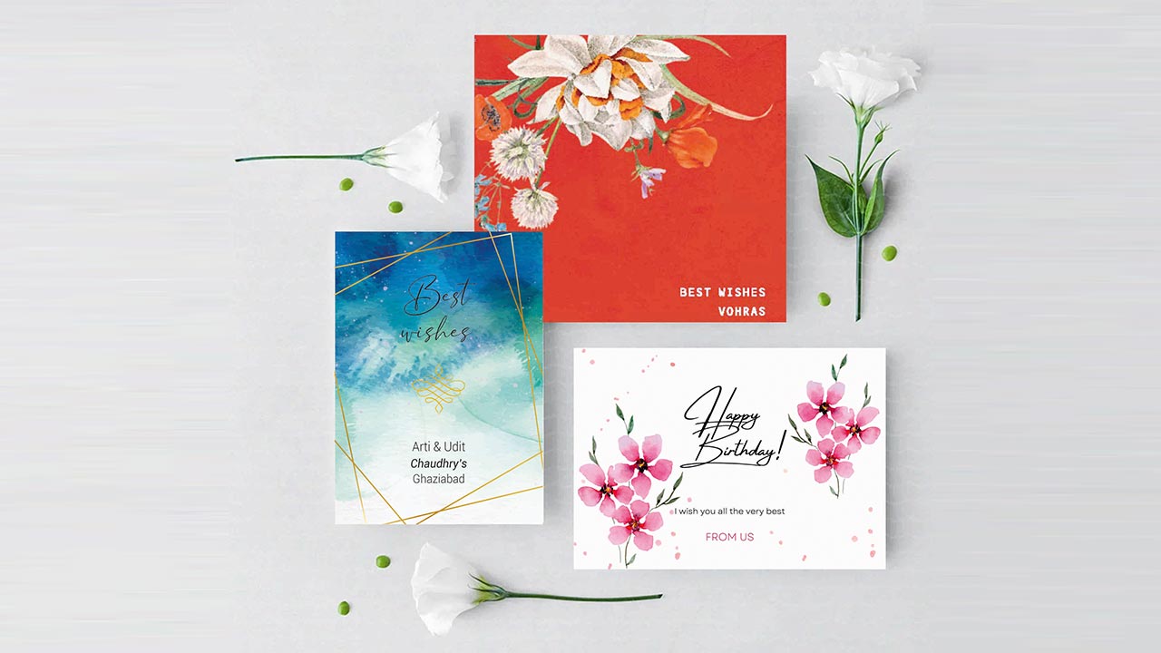 Best Wishes Card Printing Services in Noida